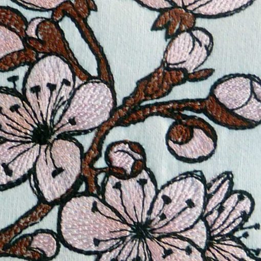 Kirschblüte 1010 Stickmuster Detail2