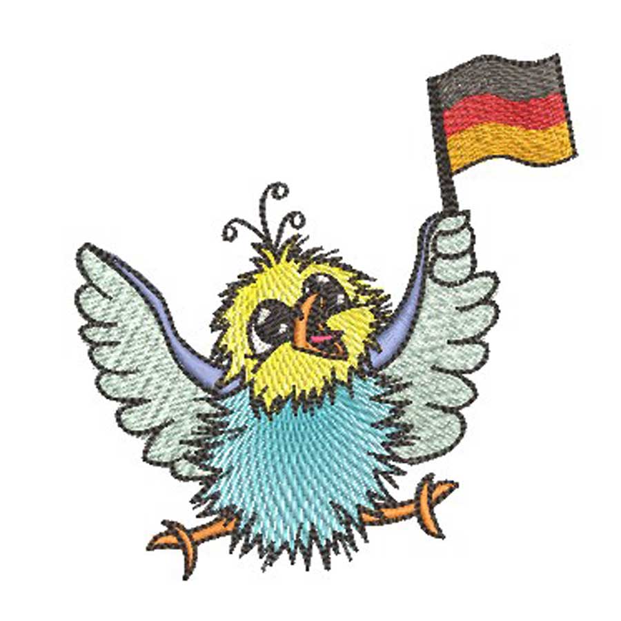 Stickdesign Kritzelvogel WM18 Vorschau4