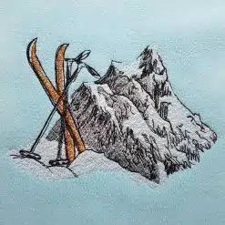Stickdatei Ski Berge 1318