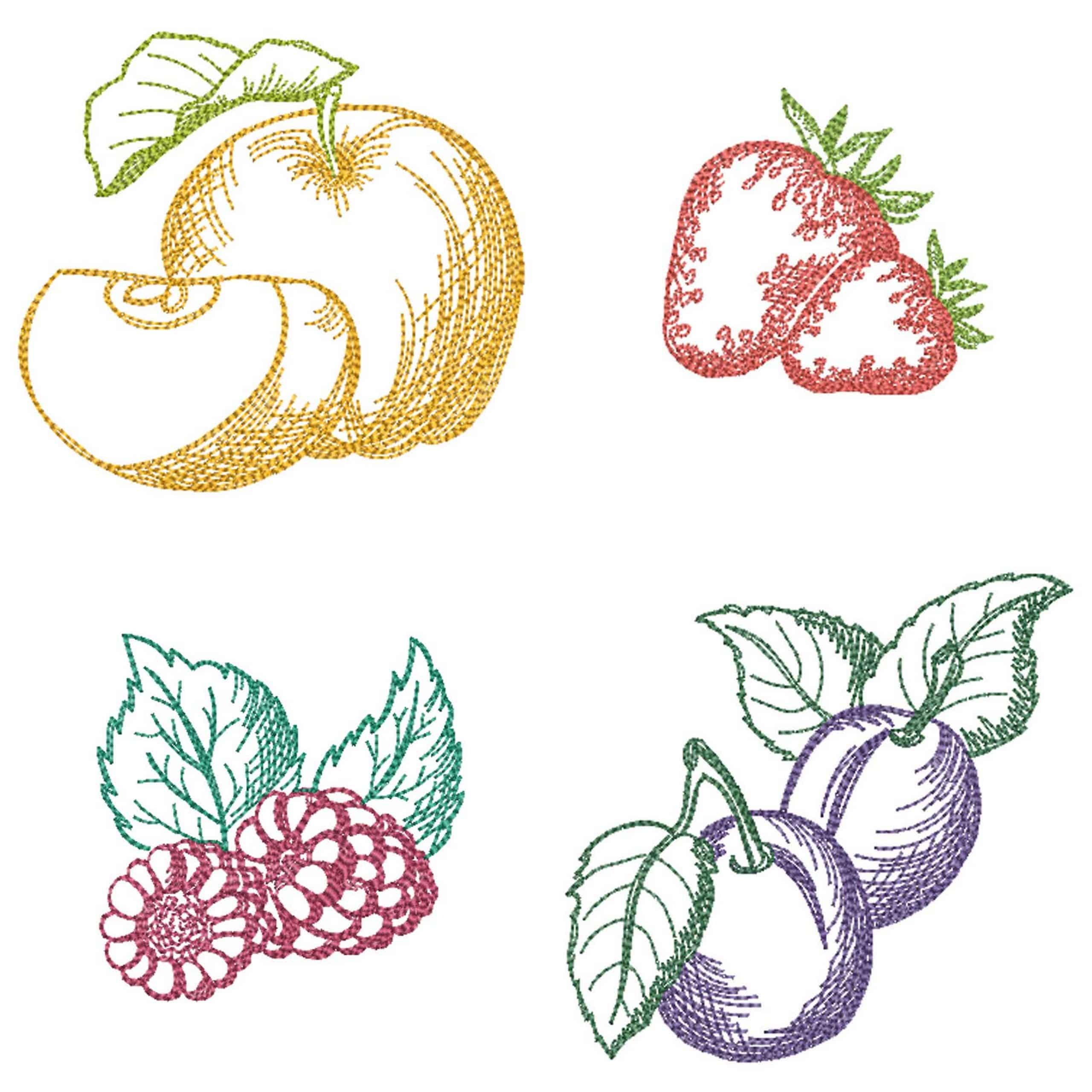 Stickdatei Nahrung vorschau