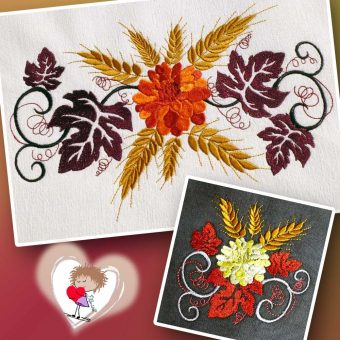 Stickdatei Herbstimpression