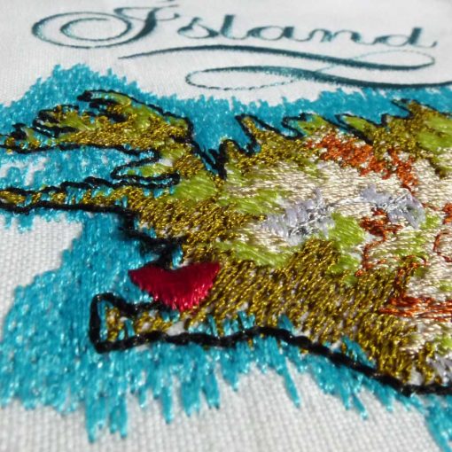 Stickdatei Island Karte Set detail1