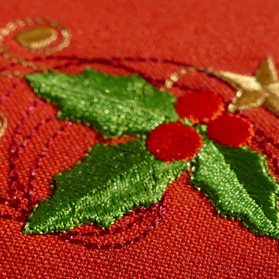 Stickdatei Weihnachtsecke Glocke detail01