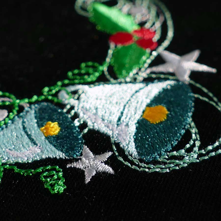 Stickdatei Weihnachtsecke Glocke detail03