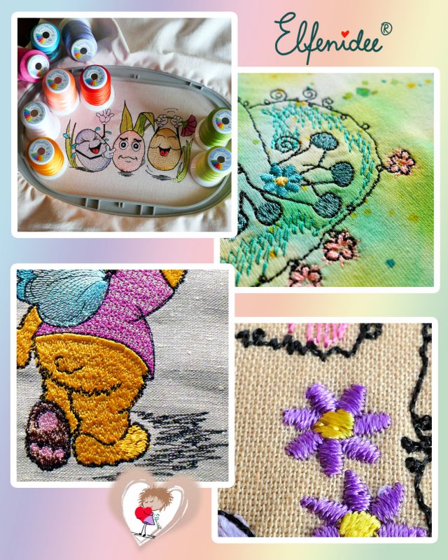 Stickdateien-Nahaufnahmen