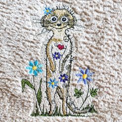 5790 Stickdatei Hippie Erdmaennchen Hochflor 1318