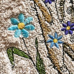 5790 Stickdatei Detail Blumen Hochflor