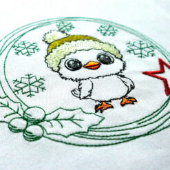 Kawaii Vogel Weihnachten Detail 01